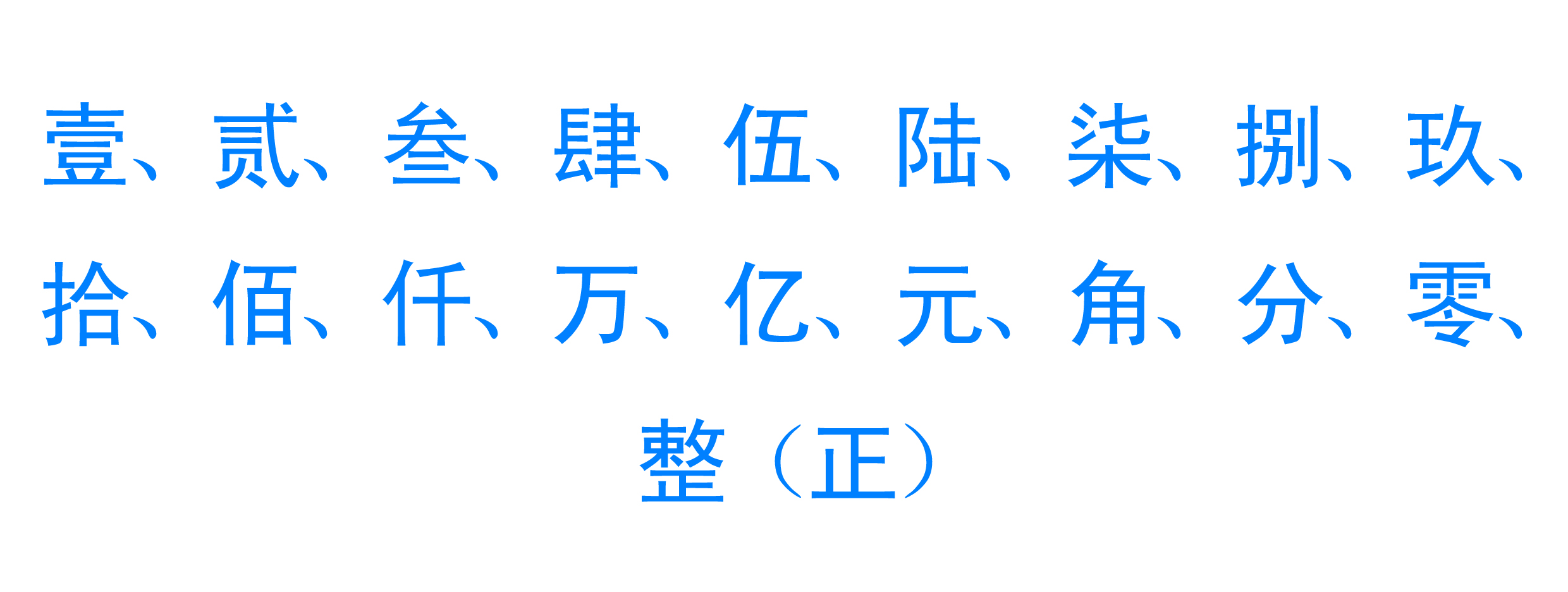 财务大写数字货币(人民币数字货币大写)